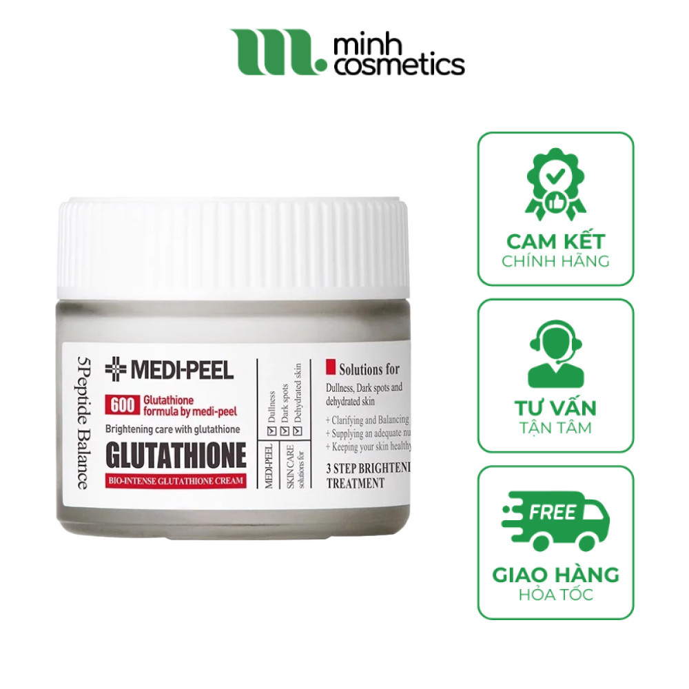 Kem Dưỡng Medi-Peel Bio-Intense Glutathione White Cream 50g - Giúp Da Đều Màu, Căng Mịn