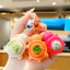 Nhựa Mini Rau Quả Rùa Động Vật Móc Khóa Cặp Đôi Dễ Thương Túi Mặt Dây Chuyền