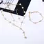 AqToCna Giả Ngọc Trai Nelace Bông Tai Vòng Tay Bộ Trang Sức Đơn Giản Choker Nữ Quà Tặng AqToCna