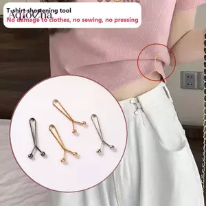 AqToCna 4 Váy Quần Jean Có Thể Tháo Rời Bule Phụ Kiện Có Thể Điều Chỉnh Tay Kẹp Cho Quần Thắt Lưng Tay Giảm Kẹp AqToCna