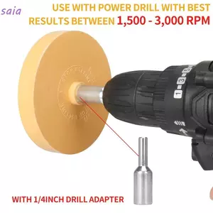 Chất tẩy dính bánh xe cao su SAIA, Công cụ loại bỏ sơn kết cấu tẩy không trầy xước, Chức năng đánh bóng hạng nặng Mài bề mặt dính Miếng dán làm sạch phụ kiện ô tô