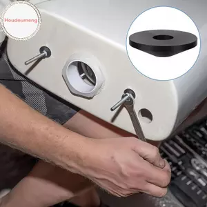 Hooudou 10 Chiếc Hình nón Bu lông vệ sinh Máy giặt cao su Vòng đệm vát Vòng đệm chống rò rỉ Ghế vệ sinh Vít Phụ tùng thay thế VN