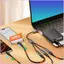 Cổng Cinna USB Nam sang 3 Nữ để mở rộng dễ dàng tại văn phòng tại nhà hoặc thiết lập du lịch