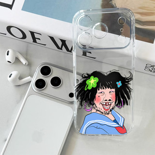 Ốp điện thoại TPU mềm trong suốt dễ thương xấu xí ngộ nghĩnh cho IPhone 17 15 14 13 12 11 Promax, XR XS MAX 16PRO 16 Plus