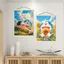 Doremon Phòng Trẻ Em Phòng Ngủ Đầu Giường Trang Trí Tranh Nền Học Tranh Treo Tường Anime Hoạt Hình Bức Tranh Tường Kem Phong Cách 5.26