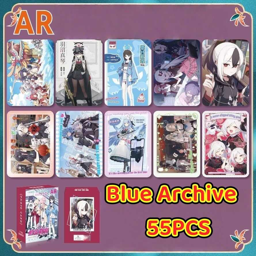 50-55 chiếc Manhwa Game Identity V Honor of Kings Laser Holographic Lomo Cards Sky: Children of the Light Wuthering Waves Photocards Blue Archive AOTU Hologram Bưu thiếp