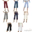 MAPLEPOET-Áo chân rộng gấp qua eo Quần crop top màu trơn sành điệu cho thường ngày