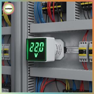 SAFENH 1 Phích Cắm EU LED Hộ Gia Đình Màn Hình Kỹ Thuật Số AC 50V ~ 500V Vôn Kế Đa Năng VN