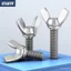 Thép không gỉ 304 / 316 Bướm Vít Tay Vít Móng Vuốt Bu Lông 201 Bướm Loại Thỏi Vít M3M4M5M6M8 EHTH