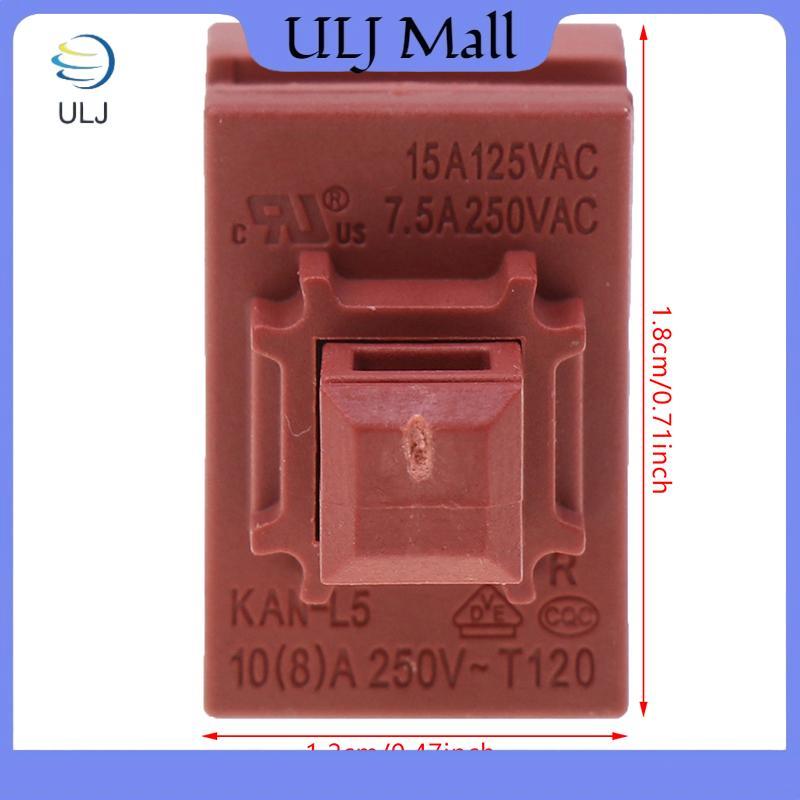 ULJ 1Pc KAN-L5 2Pin Công tắc chìa khóa tự đặt Máy nước nóng Công tắc máy hút bụi 7.5A 250VAC Nút nguồn Công tắc chìa khóa nút Lo