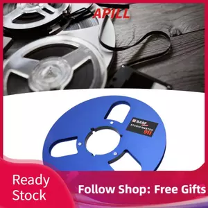 apill Cuộn băng trống Tiếng ồn thấp Bộ phận máy mở Hợp kim nhôm 3 lỗ âm thanh cho máy ghi âm (Xanh lam)