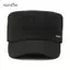 AqToCna Phong Cách Quân Đội Mũ Nam Nữ Màu Nguyên Chất Cotton Flat Top Cap Xuân Hè Thu Có Thể Điều Chỉnh Tấm Che Mũ AqToCna