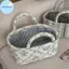 Pufangbliss Hoa Nhà Sắp Xếp Lưu Trữ Giỏ Có Tay Cầm Thiết Kế Cổ Điển Giải Pháp Di Động Cho Lối Vào Thức Ăn VN