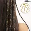 Nhíp 40 Cái / bộ Vintage Vàng Bạc Rỗng Tóc Nhẫn Sắt Tóc Còng Tóc Chân Vòng Trang Trí Phụ Kiện Tóc Lo Tóc Trang Sức Tóc Cho Bím VN
