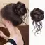 PNPIA- Mới Tổng Hợp Tóc Bun Chignon Lộn Xộn Bun Móng Vuốt Kẹp Trong Tóc Lông Tơ Xoăn Đuôi Ngựa Phần Mở Rộng Tóc Cho Nữ