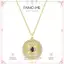 FANCIME "Lumen Star" Vòng cổ bạc bằng đá quý Alexandrite tháng 6