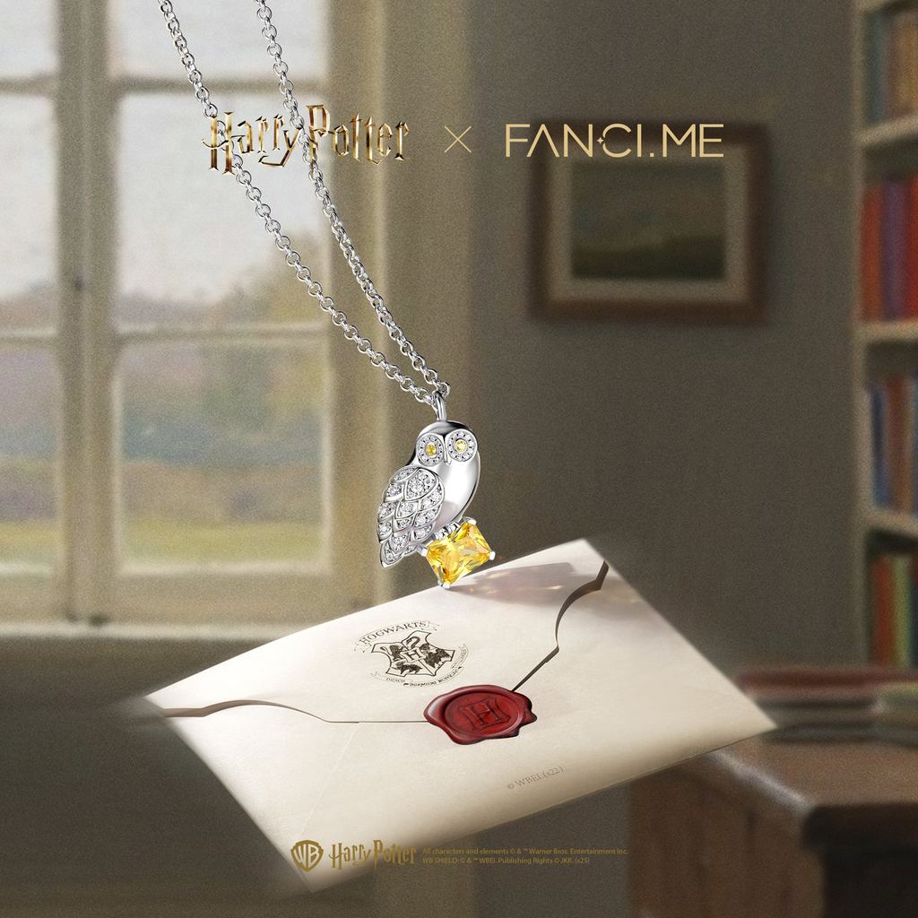 Vòng cổ bạc Harry Potter x FANCIME Hedwig Sterling