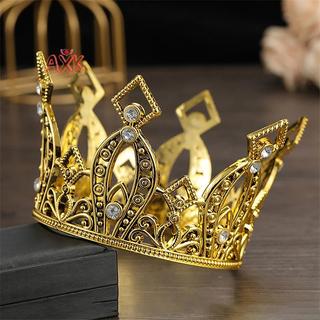 [AXK] Cô Dâu Cưới Tiaras Pha Lê Vương Miện Nhỏ Bánh Brithday Nướng Trang Trí Đầu Trang Sức Trẻ Em Diadem Nhỏ Phụ Kiện Tóc MỚI
