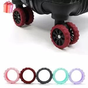 GAVESTO 8 Cái / bộ Vỏ Bảo Vệ Bánh Xe Vali, Giảm Bánh Xe Có Âm Thanh Im Lặng Du Lịch Hành Lý Bánh Xe, Silicon Giảm Tiếng Ồn Xe Đẩy Hộp Bánh Bao