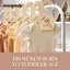 Bộ chia tủ quần áo MARGREDY, Tủ quần áo trẻ em Bộ chia quần áo bằng gỗ, Quà tặng DIY Bộ chia kích thước bền bỉ