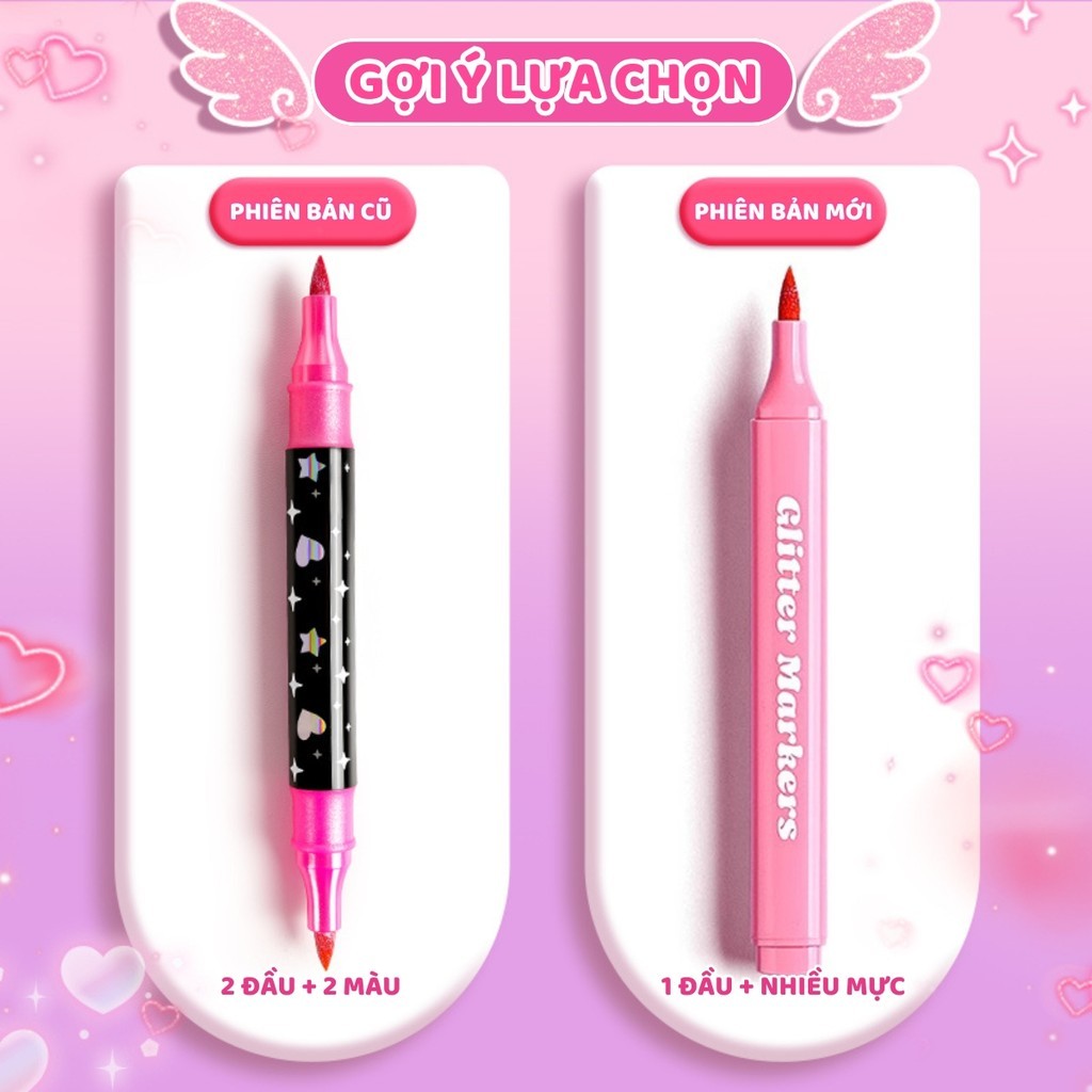 Bút dạ màu acrylic marker 24/48/72/96 màu ngòi nhọn 2 đầu tươi sáng  bộ cọ vẽ màu nước tranh DIY