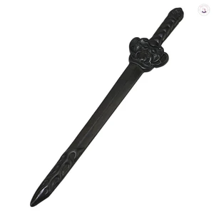 Kẹp tóc gỗ đàn hương màu đen Phong cách cổ điển thủ công cho Hanfu và sử dụng hàng ngày