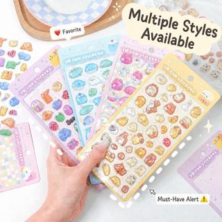 ENWEI 1 Cái [Hồng Thiên Đường Series] Bánh Mì Dalmatian Nổi Dễ Thương Tạp Chí Chất Liệu Miếng Dán Người Lập Kế Hoạch Sổ Lưu Niệm Văn Phòng Phẩm Decal