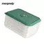 Hộp Bảo Quản Bánh Bao MARGREDY, Có Nắp Hộp Trong Suốt Hộp Bảo Quản Thực Phẩm, Bảo Quản Thức Ăn Có Đầu Ghi Thời Gian Có Thể Tái Sử Dụng Tiết Kiệm Không Gian Nhiều Lớp Hộp Đựng Cho Tủ Lạnh