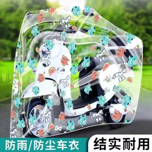 Sanchenhlby3949 Xe Điện Che Mưa Đàn Hồi Chống Nắng Trong Suốt Bao Gồm Tất Cả Chống Gió Dễ Thương Bền Đẹp