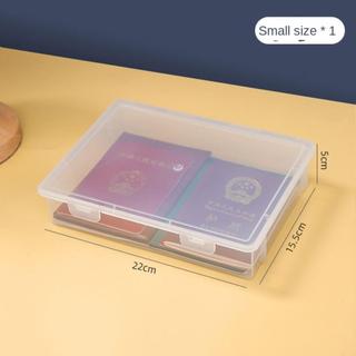 INENK Hộp đựng hồ sơ chứng chỉ, Hộp đựng tài liệu bằng nhựa, Hộp lưu trữ hình vuông có tổ chức