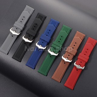 Dây đeo đồng hồ silicon chống thấm nước 18-26mm Dây đeo đồng hồ cao su mềm Nam Nữ Thể thao Lặn dây đeo cổ tay Vòng đeo tay