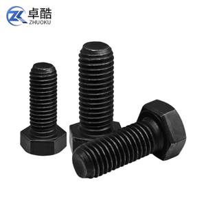 12.9 Lớp Cao Cấp Bên Ngoài Lục Giác Vít Đen Mở Rộng Vít Bu Lông Lục Giác Đầu Thép Carbon Máy Vít M6-M20 JS0Y
