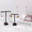 PNPIA- Kim Loại Trang Sức Hiển Thị Đứng Trong Suốt Acrylic Stud Bông Tai Giá Đỡ Móc Treo Counter Case Trang Sức Tổ Chức Bó Hoa Trang Trí