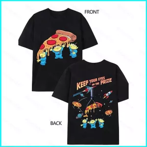 SY3 Toy Story 5 bông dày Pizza Planet Aliens Áo thun Oversized Me tay ngắn YS3