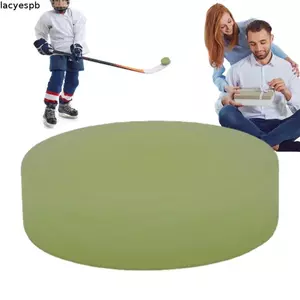 Bóng khúc côn cầu trên băng LACYES, Bóng khúc côn cầu phát sáng trong bóng tối, Xanh lá cây 7.2cm Bóng khúc côn cầu đường phố PVC phát sáng