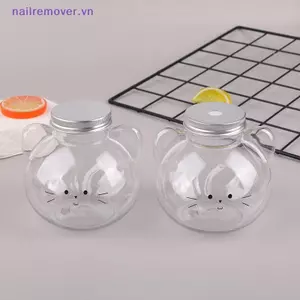 Chai Nước Mèo Kawaii Cho Trà Sữa Cà Phê Nước Uống Di Động Cốc Uống Nhà Trong Suốt Chai Nước Giải Khát BPA Free MỚI