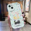 Ốp lưng tương thích cho iPhone 17 Air 16 15 14 13 12 11 Pro X XR XS Max SE 2020 6 7 8 Plus Kem gợn sóng cong cạnh Motif Mèo dễ thương NYK320