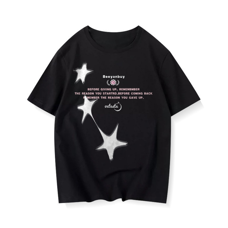 （Giao hàng 24h）Angela áo phông nữ cotton 100% Xanh đậm fashion  form rộng  áo style salute mùa hè  áo thun local brand