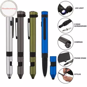 Hodou Bút Đa Năng Bút Đèn Du Lịch Ngoài Trời 6 Trong 1 Đa Năng Dụng Cụ Tua Vítpass Cảm Ứng Giá Đỡ Bút Ánh Sáng VN