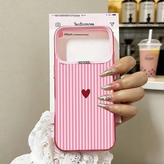 Ốp Lưng Cho Huawei Honor 600 400 200 Pro Magic 7 5 Pro 90 Lite Play 60 Plus X9C Smart 5G Vỏ Điện Thoại Di Động Laser Cứng IMD Trái Tim Tình Yêu Hồng Xanh Sọc Sang Trọng Vỏ Mạ Điện