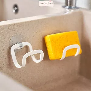 Giá đỡ lưu trữ miếng bọt biển ITRUMPET, Giá đỡ thoát nước bồn rửa cốc hút bền, Giá thoát nước PP đa chức năng Phòng tắm nhà bếp