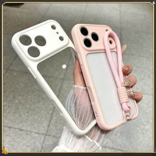 [Có dây buộc miễn phí] Ốp điện thoại Acrylic trong suốt cho iPhone 17 Air 16 15 14 13 12 11 Pro Max Plus Khung TPU thân thiện với da Chống trầy xước và bền bỉ