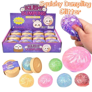 Trong Suốt Lấp Lánh Maltose Bánh Bao Bóp Đồ Chơi Ngẫu Nhiên 2-5 Màu Sắc Phân Loại Với Hấp Bao Bì Mềm Mại Phục Hồi Chậm Chống Căng Thẳng Hộp Văn Phòng Phẩm Trang Trí