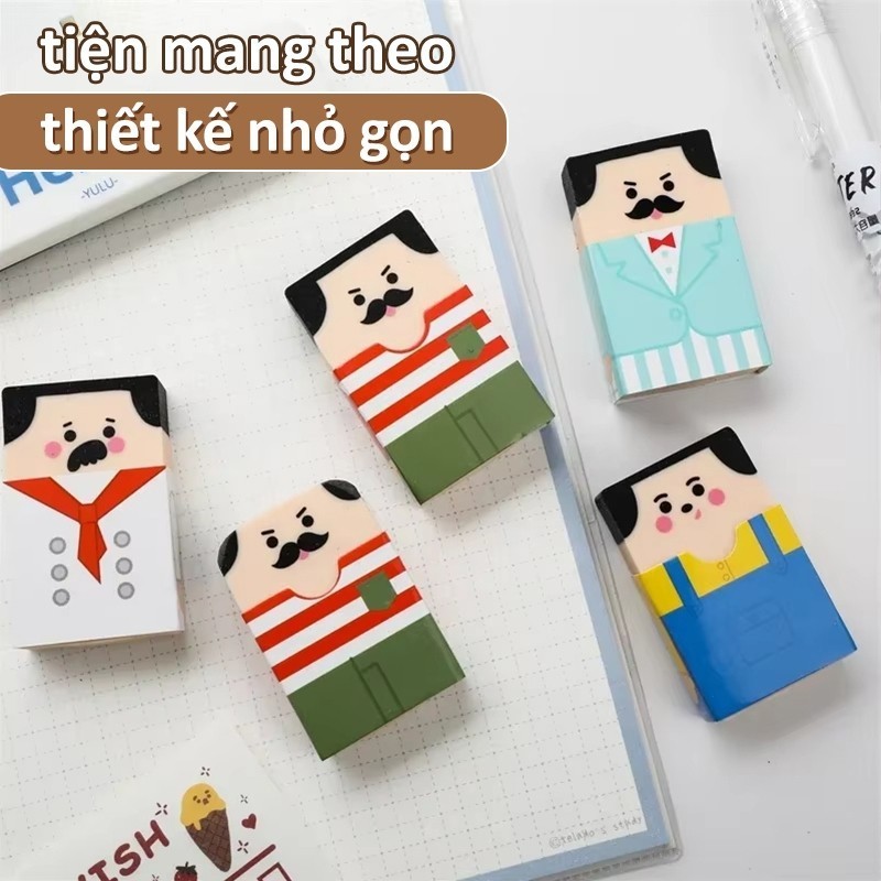 Gôm Tẩy Bút Chì Đầu Hói Tẩy Sạch Không Vụn Hình Ngộ Nghĩnh Phù Hợp Học Sinh Và Văn Phòng
