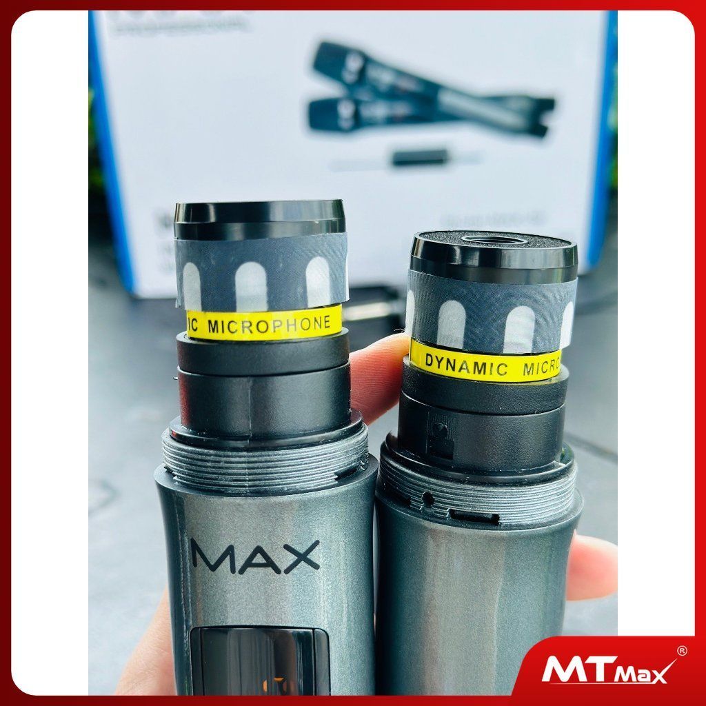 Micro không dây đa năng MAX39 - Tay micro có màn hình LED hiển thị dung lượng pin, tần số