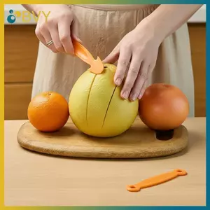 BVY 1 / 3 / 5 Máy gọt vỏ cam đa chức năng Dụng cụ gọt vỏ chanh đơn giản Dụng cụ gọt vỏ bưởi Giữ an toàn và giữ cho đôi tay của bạn Dụng cụ trái cây sạch sẽ.