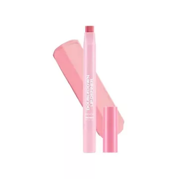 Máy định màu môi hai lớp Sacheu, Son lót môi 2 trong 1 &amp; Balm — Son môi trang điểm Hàn Quốc dưỡng ẩm với sắc tố, màu sắc có thể xây dựng, kết thúc bằng kem Satin, dầu bơ, dầu hoa hồng &amp; V