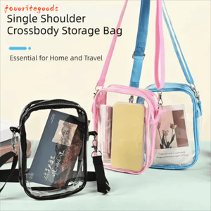 Túi đeo vai FAVORITEGOODS, Túi lưu trữ trong suốt Túi thạch, Túi xách đơn giản PVC Trang phục thường ngày Sân vận động hòa nhạc được phê duyệt