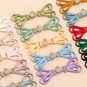 Hengmeihe Sườn Xám Tấm Nút Nút Ngọc Hạt Vàng Bướm Nút Retro Hanfu Dệt Tay Trang Trí Nút Phụ Kiện 6.7