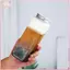THÊM 500ml Nước ép trái cây cầm tay Chai trà pha lạnh Chai nước giải khát bằng nhựa trong suốt Chai trà sữa dùng một lần BSS